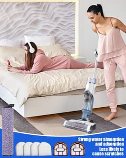 Geschikt voorShark Vervangende Borstelrol en Filter WDB1F2 voor HydroVac XL 3-in-1 Stofzuiger Accessoires: 1 rolborstel, 1 reinigingsborstel, 2 filters, 4 filterpads — thumbnail 4