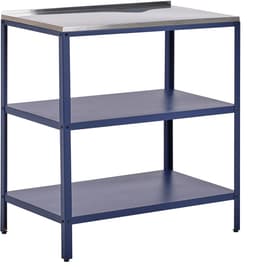 BELIANI VILAMA - Buitenkeuken eiland - Blauw - 80x50x92 cm - Staal — thumbnail 1