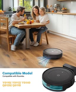 13 Stuks Accessoireset gescht voor iRobot Roomba Combo 2 Essential Y0140/Y0112/Y0110, voor Roomba 105 Combo Vervanging, 1 handborstels, 4 filters, 4 zijborstels, 4 dweilpads — thumbnail 2