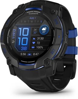 Garmin Instinct® 3 - Smartwatch - AMOLED - 50 mm - Bolt Blue - Limited edition — thumbnail 3