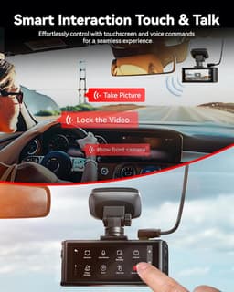 Redtiger F7N Elite 4K Touch Wifi Gps 2CH 128gb dashcam - Camera voor + achter - Sony Starvis 2 sensoren - 3,18 inch touchscreen Lcd - Waterdichte achter camera - Wifi - Gps - Parkeermodus - 4K resolutie - 128gb Micro SD kaart - dashcam voor auto — thumbnail 3