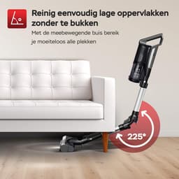 TurboTronic CV11 Steelstofzuiger met flexibele Arm en Handstofzuiger Draadloos - Zwart — thumbnail 3