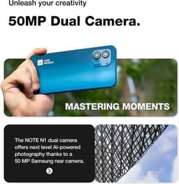 AGM Mobiles - NOTE N1 4G Smartphone 128GB - Android 13 - 50MP - Blauw — thumbnail 3