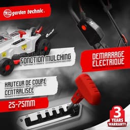 ELEM - Grasmaaier - Accu lithium 40V (2x20V) - Maaibreedte 37cm - Opvangbak 35L — thumbnail 2