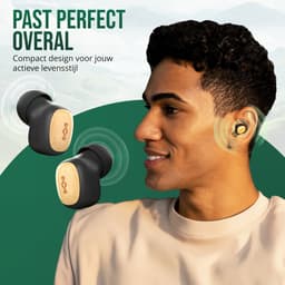 House of Marley Smile Jamaica TWS Draadloze Oordopjes - Bluetooth Oortjes Draadloos - 14 uur Batterijduur - Met Microfoon - Gemaakt van Duurzame Materialen - Zwart — thumbnail 4