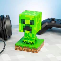 Minecraft Creeper Icon Licht – Officieel Gelicentieerde 3D Lamp – 12 cm Hoog – Batterijgevoede Nachtlamp voor Game‑ en Slaapkamerdecor – Paladone — thumbnail 2