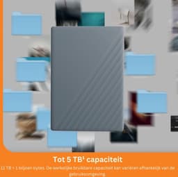 White-Label® Harde Schijf Extern - Draagbare - 2TB Opslag - Grijs — thumbnail 5