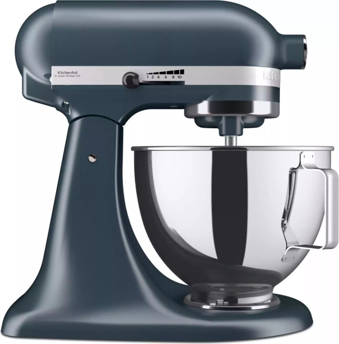 Kitchenaid Artisan 5KSM95PSEBS - Keukenmachine - 4,3L - Staalblauw - 3 Menghaken — afbeelding 1