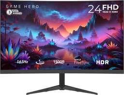 GAME HERO® 24 inch Full HD VA Curved Gaming Monitor - 165Hz - 1ms — thumbnail 1