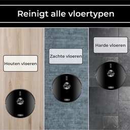 Lidar Robotstofzuiger met APP - Dweilfunctie - Laser Navigatie - geschikt voor huisdieren - met laadstation - Zedar R600 — thumbnail 5