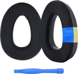 Ear Pads Replacement for Sennheiser PXC480/PXC550/PXC 550-II/MB660 UC/MB 660 MC Headphones by MMOBIEL - Cooling Gel Ear Pad Cushions - Noise Isolation Earpads Replacement – Black — thumbnail 1