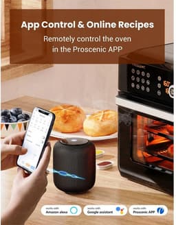 AirFryer XXL - Air Fryer - Heteluchtfriteuse - App control - Oven - Rotisserie - Dehydrator - Touch Screen - Turbo functie - 12 in 1 - 1700 watt - Zwart — thumbnail 4