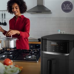 Maison & Kitchen Airfryer - Heteluchtfriteuse - PFAS-vrij - 1500W - 5L Inhoud - 80ºC tot 200ºC - Zwart — thumbnail 2