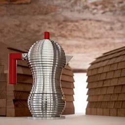 Alessi Percolator Pulcina - MDL02/1 R - Rood - 1 kops - door Michele De Lucchi — thumbnail 2