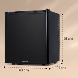 Klarstein Minibar minikoelkast voor op de kamer, minikoelkast voor drankjes, snacks en cosmetica, kleine , kleine en stille koelkast, verstelbare planken, kleine Skincar koelkast 5-22°C, 38L - 26 dB - voor Kantoor - Compact Vrijstaand — thumbnail 3