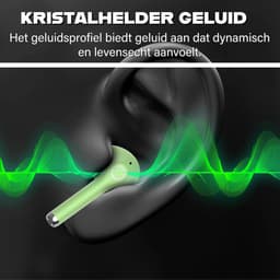 Phreeze Draadloze Oordopjes - Bluetooth Oordoppen - True Wireless EarBuds - Draadloos - 2e Generatie - Groen — thumbnail 4