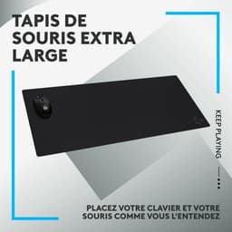 Logitech G840 XL - Stoffen Gaming Muismat - 900 x 400 x 3 mm - Zwart — thumbnail 2