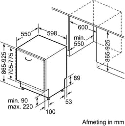 Siemens iQ300 SX63EX20BE vaatwasser Volledig ingebouwd 13 couverts — thumbnail 2
