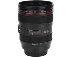 Simulatiecamera Lensbeker Draagbare Reiskoffiemok Water Thee Deksel voor Buitenactiviteiten