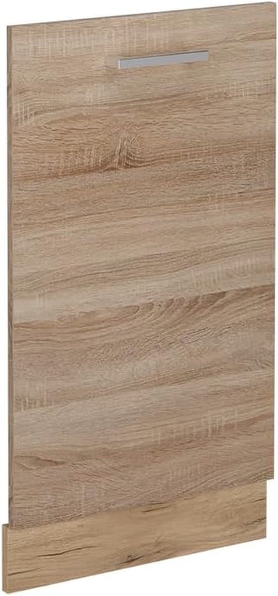 Vaatwasserpaneel - Keukenfront - Keuken Integratie - Interne bediening - 45 cm breed - Sonoma eiken — afbeelding 1