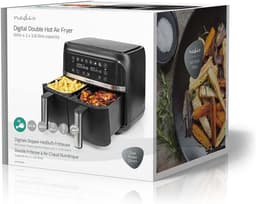 Heteluchtfriteuse - Dubbele mand - Gezond Koken - SYNC functie - 2x3.8 L - Zwart — thumbnail 5