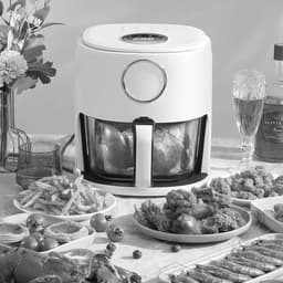 Olievrije Airfryer - Heteluchtfriteuse - Gezond Frituren - Groot Kijkvenster - 5 Liter Capaciteit - Groen — thumbnail 5