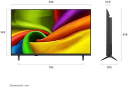 LG NANO 4K UHD AI 43NU850B6LA 109,2 cm (43") 4K Ultra HD Smart TV Wifi Zwart — thumbnail 1