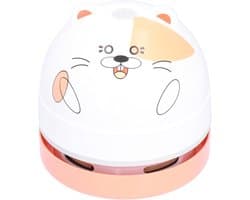 Dier Desktop Stofzuiger - Mini Stofzuiger - Bureau Opruimen - Krachtige Zuigkracht - 13cm Lengte - Grijs