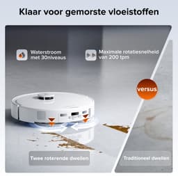 Roborock Qrevo 2 Pro Set-Robotstofzuiger-FlexiArm-technologie-25000 Pa-dubbel anti-klitsysteem-Intensieve tapijtreiniging 15 mm Dweilverhoging-Drogen met 45°C hete lucht en zelfreiniging op 75°C-Roborock SmartPlan 3.0-Reactive Tech obstakelvermijding — thumbnail 4