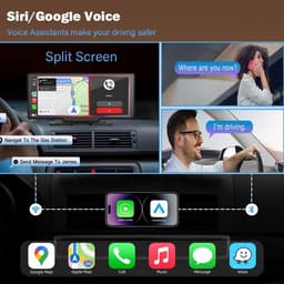 Draadloze CarPlay scherm 10.26 inch met dashcam, achteruitrijcamera, GPS navigatie, Bluetooth en Android Auto — thumbnail 3