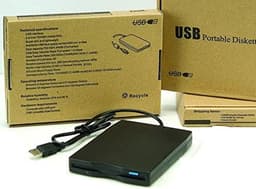 Externe Diskette - Draagbare FDD - Gegevens Overzetten - USB Aansluiting - 35 inch - Zwart — thumbnail 3