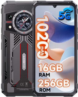 CUBOT Kingkong 11 Robuuste Smartphone 5G - 16GB(8+8) RAM - 256GB ROM - 10200mAh - 6.72 inch 120Hz - IP68/IP69K - Android 15 - 108MP Hoofdcamera - NFC - GPS - Zwart — thumbnail 1