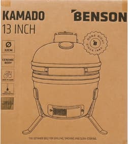 Benson Garden barbecue - Kamado barbecue - 13 inch mat zwart — thumbnail 4