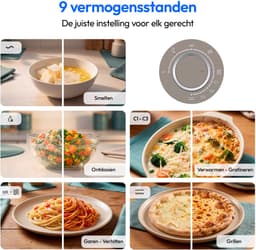 MEDION Retro magnetron met grill - 20 L - zandbeige | 800 watt, 5 vermogensstanden, 3 combiprogramma’s, timer, ontdooifunctie, MD100119 — thumbnail 4