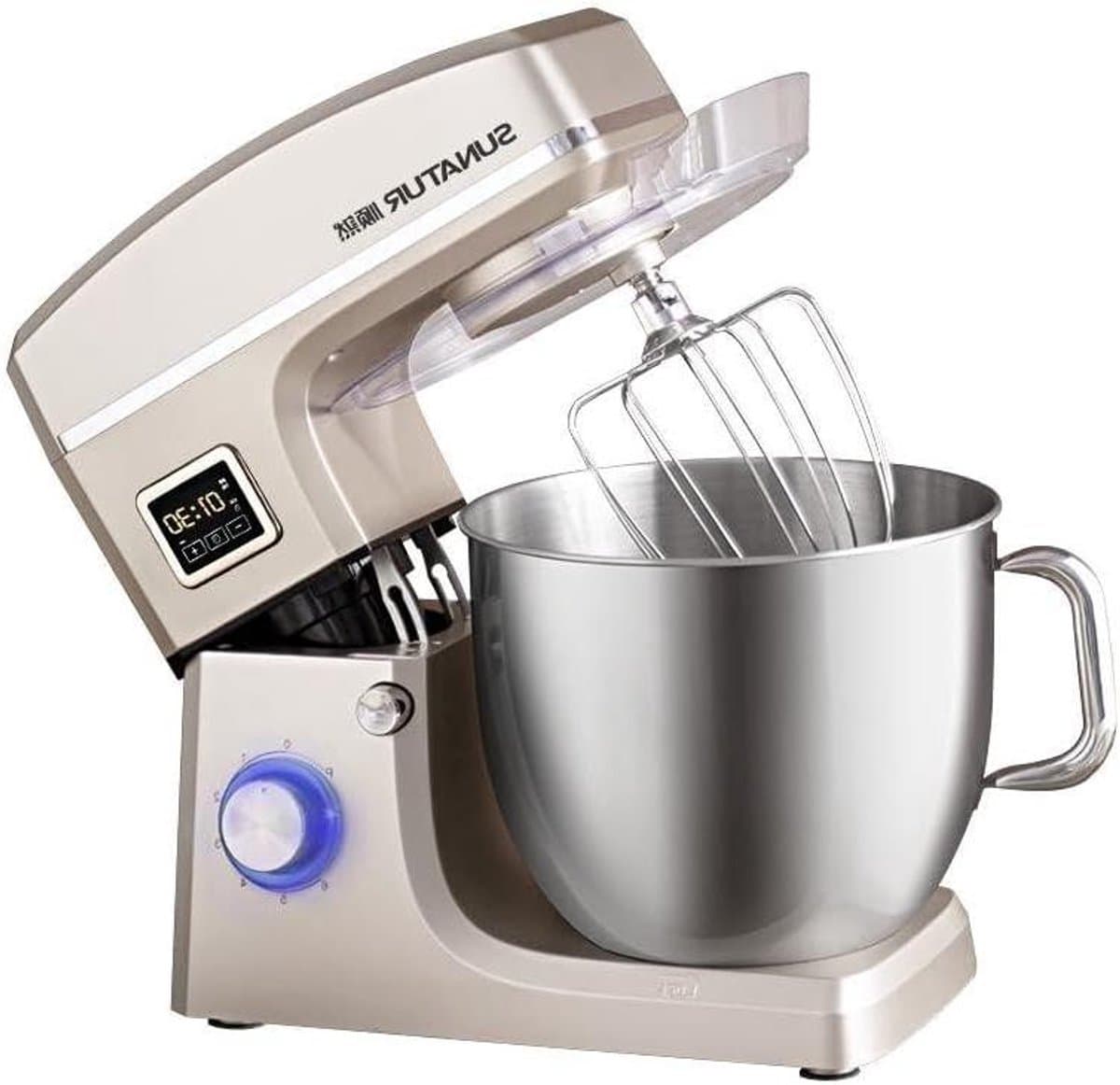Keukenmachine - Mixer Standmixer - Bakken Deeg Maken - Intelligente Timer Fermentatie - 10 Liter - Champagne Goud — afbeelding 1