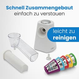 Keukenmachine - Snijmachine Rasp - Groenten Bereiden - 5 Functies - 150 Watt - Zwart — thumbnail 2