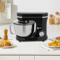Keukenmachine - Elektrische mixer - Bakken en mixen - 1000W koperen motor - 45 liter kom - Zwart — thumbnail 3