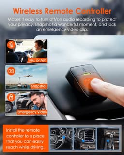 Dashcam - Autocamera Video - Veilige Rit - 4K Resolutie - 2 Inch Display - Blauw — thumbnail 5