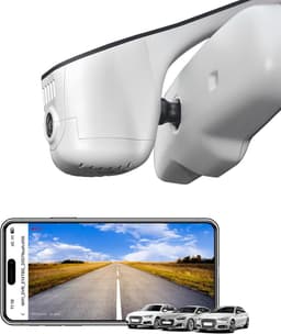 SnelShoppen - 4K+1080P Dashcam voor Auto, Voor en Achter, OEM Look, Geschikt voor Audi Model C Grijs, Met Loop Recording, G-Sensor, WiFi, App, Eenvoud — thumbnail 1