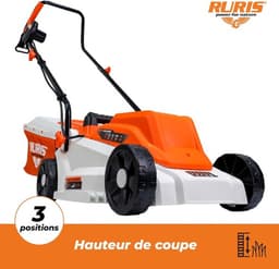 Elektrische Grasmaaier – Grasmachine – Grasmaaier – Tuinmaaier – Gazonmaaier – 1200 Watt Motor – 32 cm Maaibreedte — thumbnail 5
