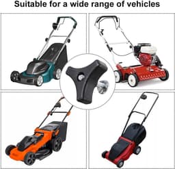 SnelShoppen - Universele Grijphandgreep voor Grasmaaier met Bevestigingsbouten, Ergonomisch en Duurzaam, 2 Stuks, Tuinaccessoires, Vervangonderdelen v — thumbnail 2