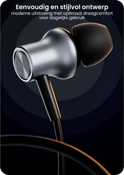 AdroitGoods In-Ear Oordopjes Type-C Bedraad HiFi Koptelefoon met Microfoon Noise Cancelling Gaming Muziek Sport Universeel — thumbnail 2