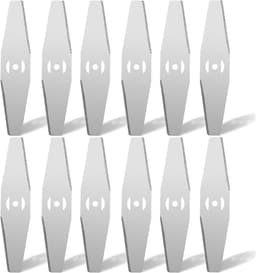 SnelShoppen - 12 Stuks Metaal Grasmaaier Blades - Hoogwaardige RVS Snijbladen voor Grasmaaier - Ideaal voor Tuinonderhoud en Trimmers - Duurzaam en Ro — thumbnail 1