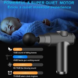SnelShoppen - Spiermassagepistool Mini - 99 Instelbare Niveaus - 3800 RPM - 8 Massagekoppen - LCD-Display - Licht en Draagbaar - Pijnverlichting en St — thumbnail 3