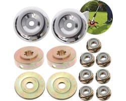 8 STUKS Grasmaaier Versnellingsbak Metalen Universele Bosmaaier Versnellingsbak Adapter met 5 STKS Trimmer Draad voor Strimmer Bosmaaier Trimmers