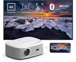 SnelShoppen - Maxxo Projector LED800, Native Full HD 1080P, 700 ANSI Lumen, 4K Ondersteuning, Autofocus, 5G WiFi, Bluetooth, Dolby Audio, Netflix Gece — thumbnail 1