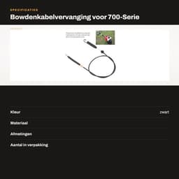 Grasmaaier Bowdenkabelvervanging - Duurzaam - Eenvoudige Installatie - Compatibel met 746-04173D/E - Betrouwbare keuze - Verbeterde prestaties - Maaiersnoer — thumbnail 2