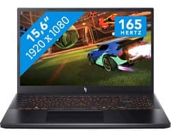 Acer Nitro V 15 ANV15-52-76KD Intel® Core™ i7 i7-13620H Laptop 39,6 cm (15.6") Full HD 16 GB DDR4-SDRAM 1 TB SSD NVIDIA GeForce RTX 5060 Wi-Fi 6 (802.11ax) Windows 11 Home Zwart