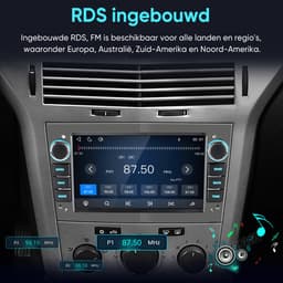 Junsun linux Autoradio Met Bluetooth Geschikt voor Opel Astra H Corsa C/D Vectra C Zafira - Draadloze CarPlay & Andriod Auto - GPS Multimedia - 7 inch Touchscreen - Stuurwielbediening - WiFi - RDS - grijs — thumbnail 3