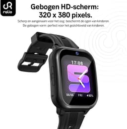 Ralio R5 Plus gps horloge kind 4G met HD Camera - Smartwatch kinderen met simkaart - 1.83 Inch HD Curved Display - 800mAh - GPS Tracker - Videobellen - SOS Noodoproep - Voor Jongens en Meisjes - Roze/Zwart/Blauw — thumbnail 4